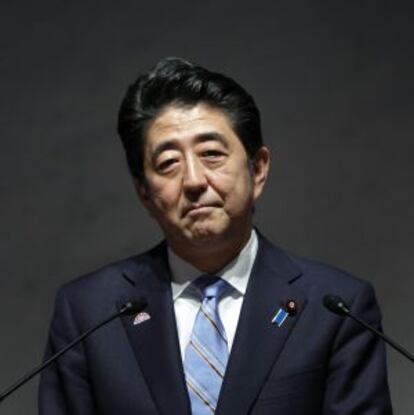 Shinzo Abe, en un foro de mujeres en Tokio, el viernes.