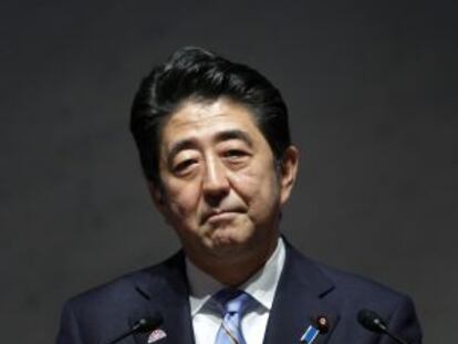 Shinzo Abe, en un foro de mujeres en Tokio, el viernes.