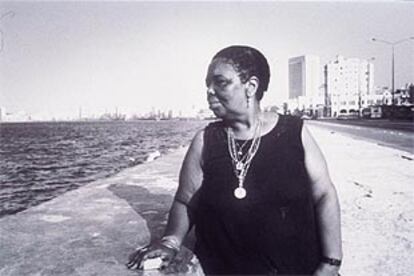 La cantante de Cabo Verde Cesaria Evora.