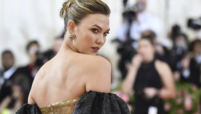 La modelo Karlie Kloss, en la gala del Met, en mayo.