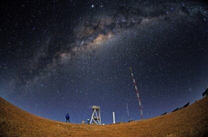 Imagen del cielo nocturno en Cerro Armazones (Chile), el lugar elegido por los expertos del Observatorio Europeo Austral para instalar el telescopio gigante.
