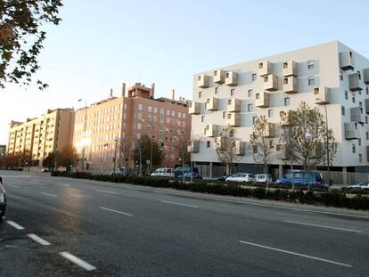 Vivienda en el PAU Ensanche de Carabanchel de Madrid, perteneciente a la EMVS.