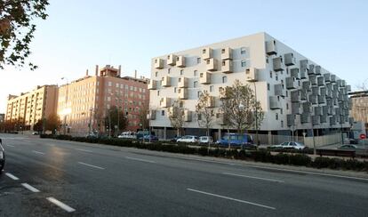 Vivienda en el PAU Ensanche de Carabanchel de Madrid, perteneciente a la EMVS.