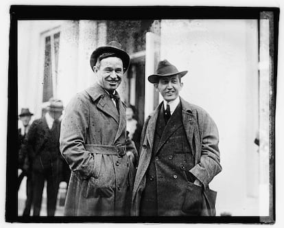 El humorista Will Rogers y el escritor Will Hayes