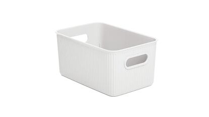 Caja organizadora rectangular de plástio para el hogar