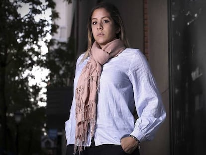 La dirigente estudiantil Rafaela Requesens, este lunes en Madrid.