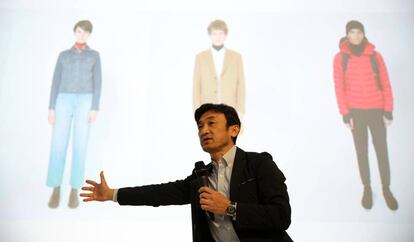 El director de Investigación, Desarrollo y Diseño de Uniqlo, Yuki Katsuta, este miércoles, en Madrid.