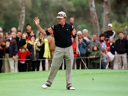 Miguel Ángel Jiménez en el Torneo Turespaña, en el Parador de Mága, en 1999.