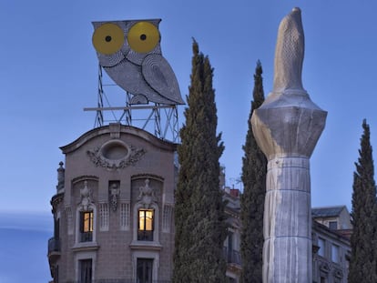  Monument a Mossèn Jacint Verdaguer a la Diagonal amb el passeig Sant Joan, a Barcelona.