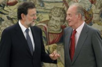 Mariano Rajoy y el rey Juan Carlos I