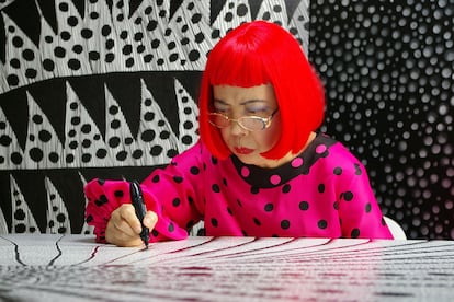 La artista de origen japonés, en uno de los fotogramas de ‘Kusama: Infinity’.