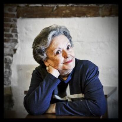 María Galiana, en el restaurante Lambuzo