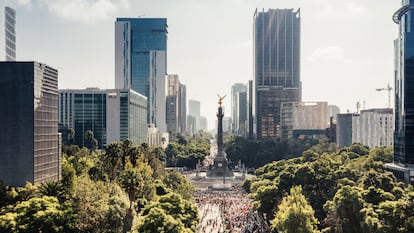 Vista aérea de Ciudad de México, en 2022.