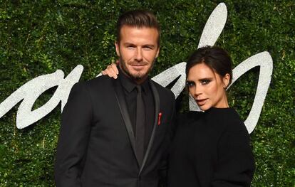 David y Victoria Beckham en los British Fashion Awards celebrados esta semana.