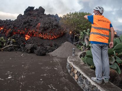 Colada de lava en Toquedo, La Palma.