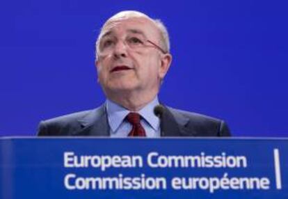El vicepresidente de la Comisión Europea (CE) y responsable de Competencia, Joaquín Almunia. EFE/Archivo