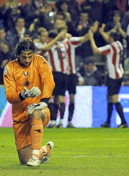 Ricardo se lamenta tras uno de los goles.