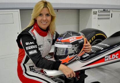 María de Villota, con el equipo Marussia.