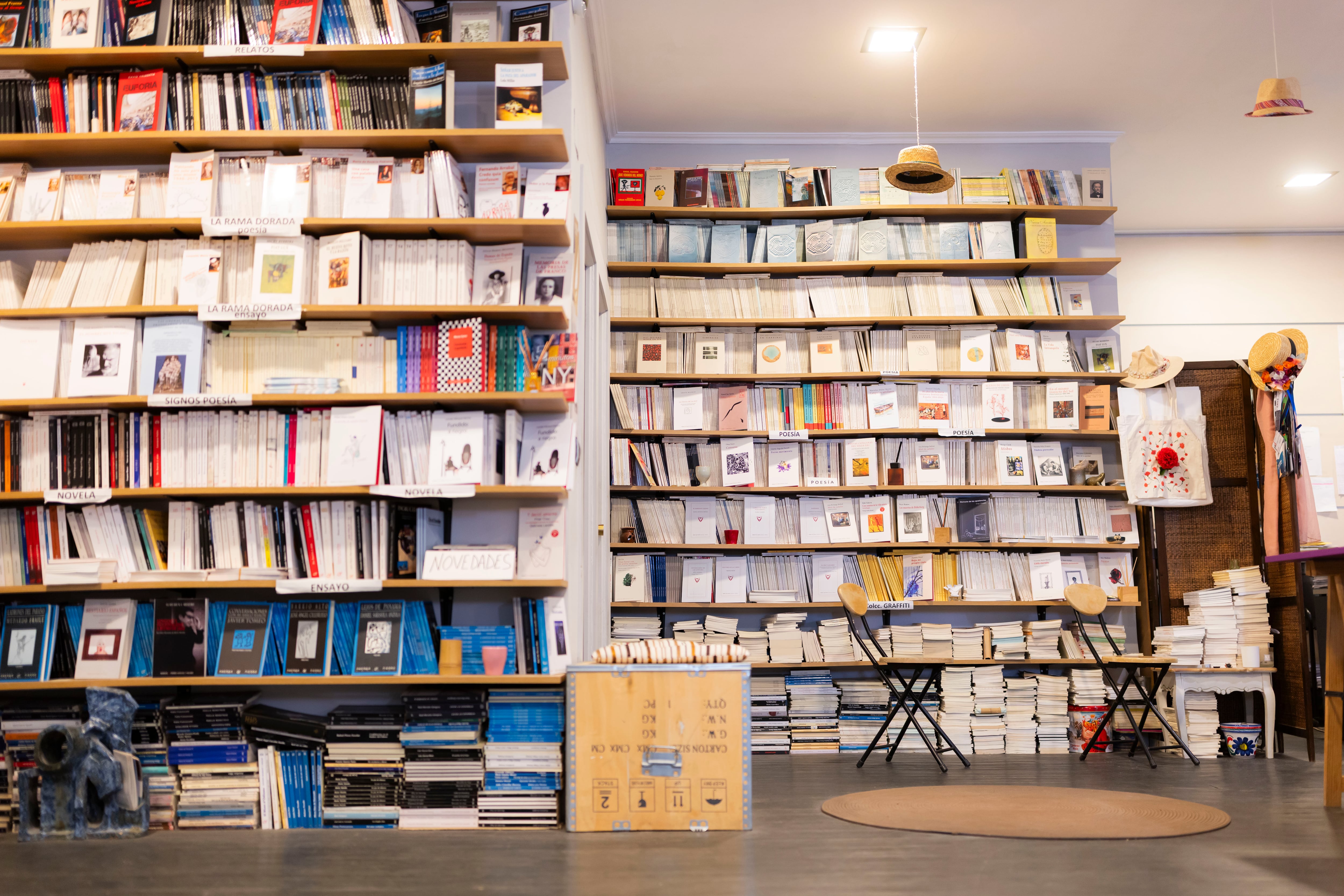 Imagen de la oficina de la editorial Huerga y Fierro. 