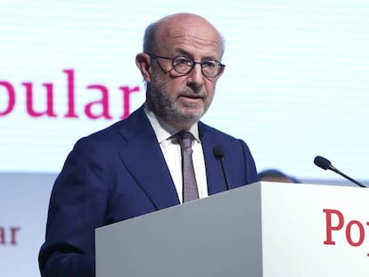 Emilio Saracho, presidente del Popular antes de la venta al Santander