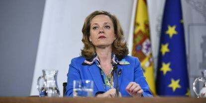 La ministra de Economía y Empresa, Nadia Calviño.