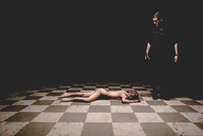 A frame from the controversial A Serbian Film, which includes a simulated scene of a newborn baby being raped.