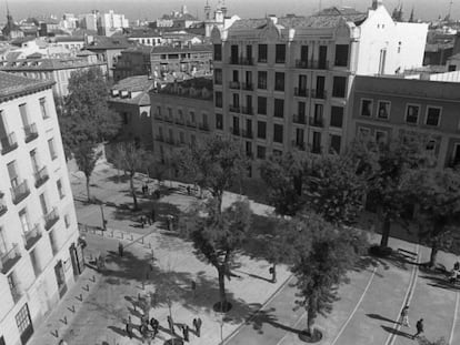 La madrileña Plaza de la Paja en 1997.