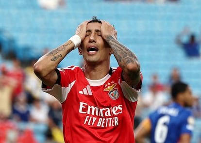 Ángel Di María en el partido de este sábado.