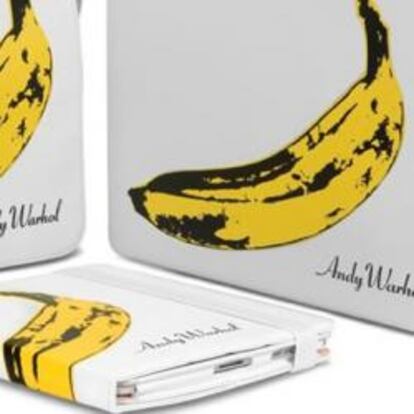 Envoltorios de Apple con el diseño de la banana de Andy Warhol