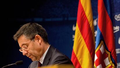 El presidente del Barcelona, Josep Maria Bartomeu.