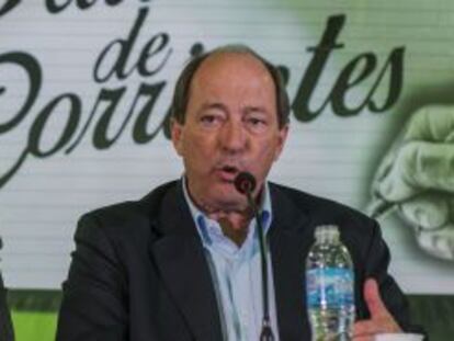 El candidato presidencial opositor Ernesto Sanz en un acto político