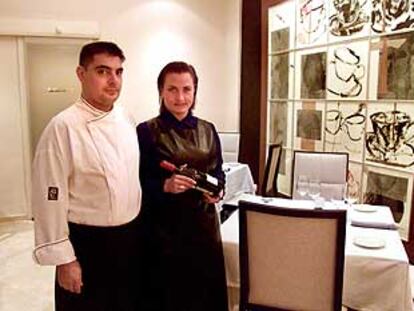 Josep Quintana y Raquel Torrijos, en el restaurante Torrijos de Valencia.
