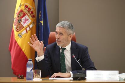 El ministro del Interior, Fernando Grande-Marlaska, el pasado 29 de junio en la presentación de la campaña de verano de tráfico.