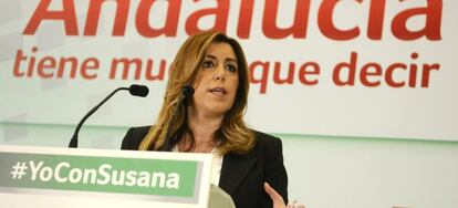 La secretaria general del PSOE andaluz y presidenta de la Junta, Susana Díaz.