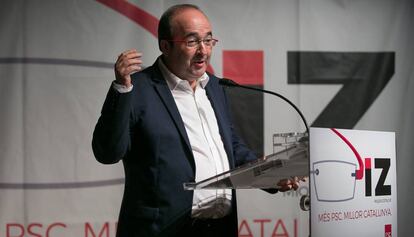 Miquel Iceta, en un momento del acto.