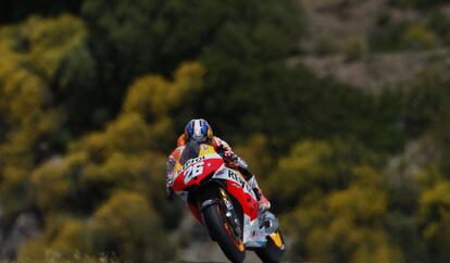 Dani Pedrosa en el circuito de Jerez.