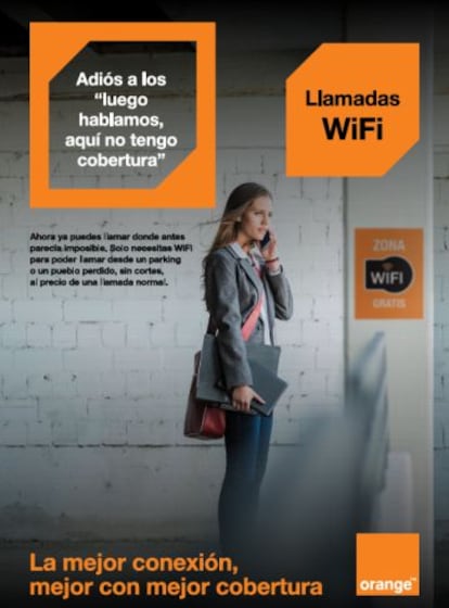 Nuevo servicio Llamadas WiFi de Orange.