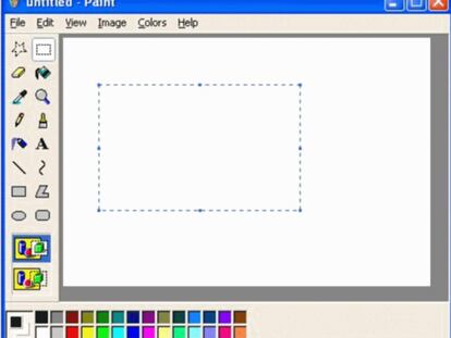Programa Paint de Microsoft.