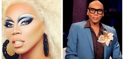 Dos de las imágenes del Instagram de RuPaul.