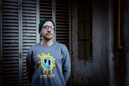 Joaquín Ais en el barrio de Palermo. 