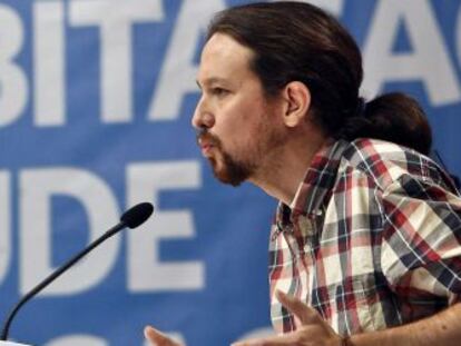 El l&iacute;der de Podemos, Pablo Iglesias.