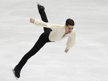 Javier Fernández, este sábado, durante su ejercicio.