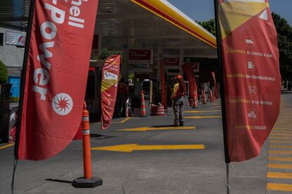 Una gasolinera de Shell en Ciudad de México