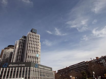 Sede Ahorro Corporaci&oacute;n, en el Paseo de la Castellana de Madrid. 