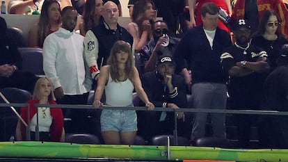 Taylor Swift durante el partido de la Super Bowl, celebrado el 9 de febrero de 2025, en Nueva Orleans.