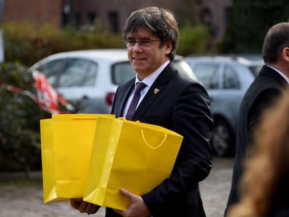 El 'expresident' Carles Puigdemont en Neumünster, donde estuve preso 13 días hace un año.