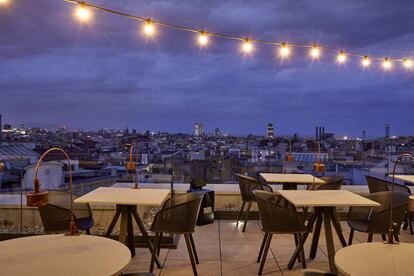 Terraza del hotel Intercontinental en Barcelona