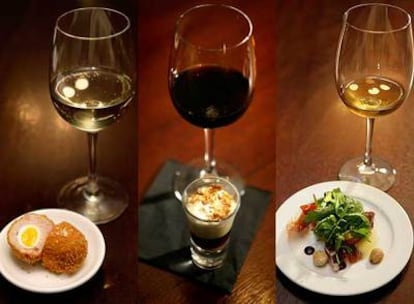 Tres creaciones del cocinero Heston Blumenthal combinadas con vinos de Jerez.