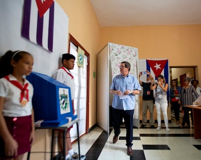 colegio electoral de La Habana, el domingo durante la votación de las asambleas municipales