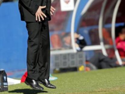Caparrós, durante un partido de esta temporada.